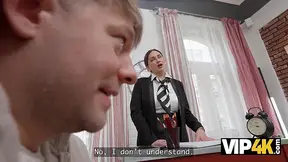 Cheating MILF teaches hubby while boyfriend watches