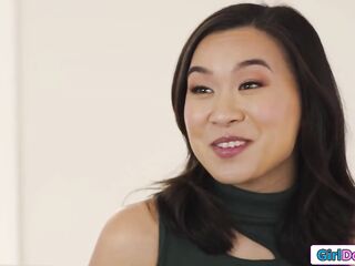 Breasty mother i'd like to fuck stepmom Serene Siren desires to test some product example on her oriental stepdaughter Kimmy Kimm.The tiny boobs teen ends up banging a ding-dong