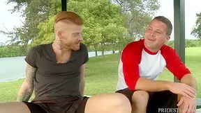 Muscle Daddy Preps Buddys Ass Then Goes Deep – Steamy Gay Workout Fuck – GayPornHub 18+