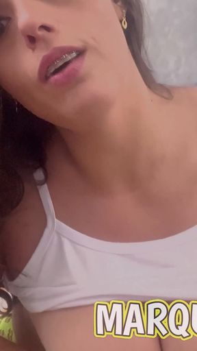 Fucking the Camgirl's Ass Before the Show and Pussy Creampie