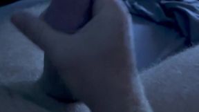 Scottish hubby strokes his colossal hairy cock in POV