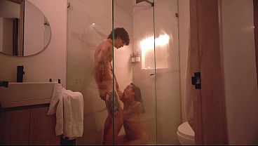 Tattooed step sister gets banged in the shower