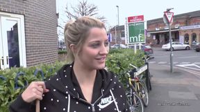 Ben Dover meets Sienna Day who gags after deepthroating