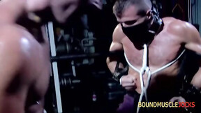 ”BoundMucleJocks: Bryce Pierce Dominates & Torments Luca Ciccone With Clamps”