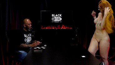 BELLA RUIVA NO BLACK ON FIRE COM SR. BLACK - COMPLETO (WATCH ON: SHEER/RED)