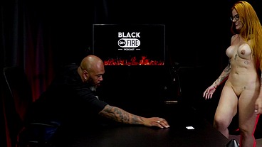 BELLA RUIVA NO BLACK ON FIRE COM SR. BLACK - COMPLETO (WATCH ON: SHEER/RED)