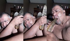 Sissy Throat Fuck 2 Dildos