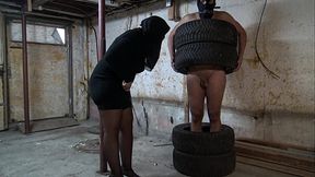 French Slave Starts Pissing Because He Is So Scared Of His Moroccan Mistress