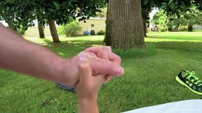 Buny gets fucked in the park