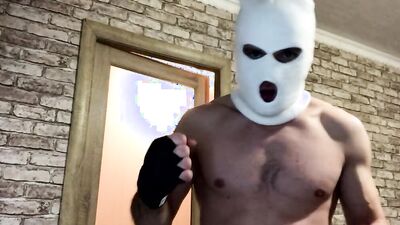 Dominant DADDY in balaclava FUCKS his SLAVE and cums in your MOUTH! Dirty Talk! Humiliation!