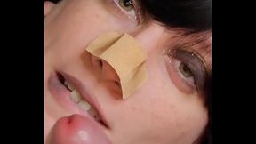 2nd Swallow! Got My Mouth Filled While Wearing My Cute Onesie
