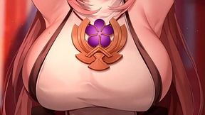 Yae Miko ajuda voc&ecirc_ se livrar de sua maldi&ccedil_&atilde_o - Genshin Impact Joi (Pt-Br)