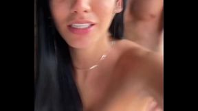 Petite Latina Squirts in POV Anal - Balls Deep Rough Reverse Cowgirl Cum