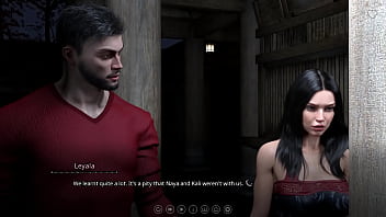 The Seven Realms 21 - Ling Guo and Leyala Giving massage to Atlas'_s Dick with their Pussies