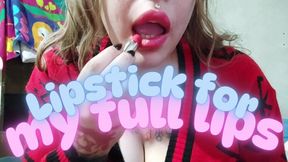 Trying on lipsticks for you on my pouty and full lips
