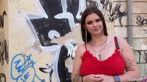 GERMAN SCOUT - BBW HUGE BOOBS COLLEGE GIRL PICKUP AND FUCK AT REAL STREET CASTING