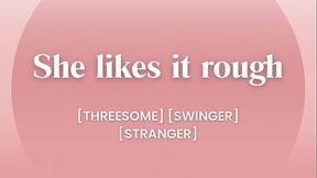 My first threesome: shared between my husband and other [audio porn]