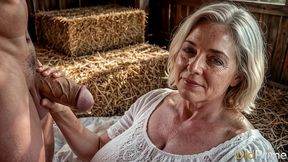experienced milf shakes her massive tits while riding hard [ai]
