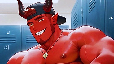 Anime Hentai YOUNG DEMON muscle gay anal pinoy