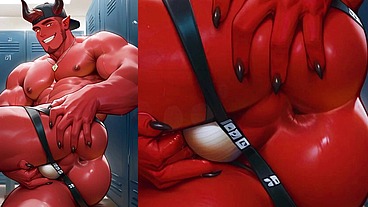 Anime Hentai YOUNG DEMON muscle gay anal pinoy