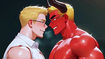 Anime Hentai YOUNG DEMON muscle gay anal pinoy