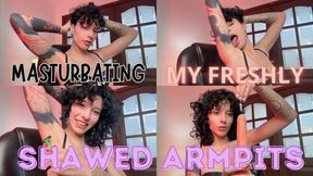 MASTURBATIG MY FRESHLY SHAWED ARMPITSN