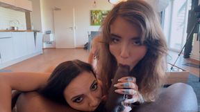 Cool Kristy Black and Eden Ivy at blowjob video