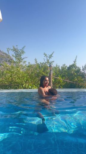 Being Unfaithful to My Husband with the Huge Cock Neighbor in the Pool Yasmina Khan