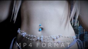 Blue Belly Button Fingering (HD) MP4
