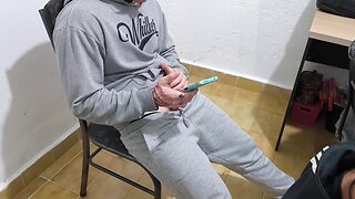 Two married Brazilian guys, Carmona and Victor Ferraz, playing around