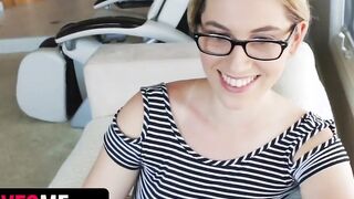 SisLovesMe - Incredible Sexy Huge Assed Bombshell With Glasses Lets Her