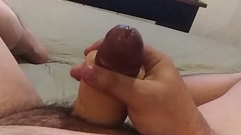 Slow motion massaging with my stroker masturbator