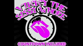 Vinny the Sissy Whore Cum Countdown included by Goddess Lana