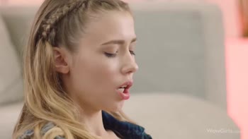 Mila Azul's Sultry Solo: Flicking Clit, Big Boobs and Young Russian Charm
