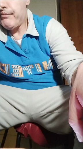 The Absorbed Pleasure of Jerking His Cock with Pure Pleasure!