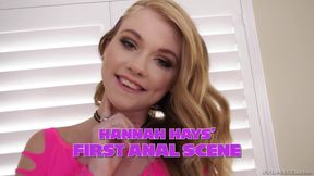 Neat teen Hannah Hays in her very first anal scene