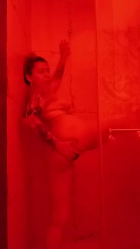 Sexy Naked Show Red Hard