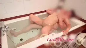 40s, amateur, personal shooting, ♡ flirting ♡ in the bath