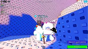 Dumb furry gets fucked in a Roblox condo