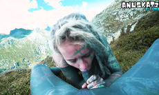 public anal fuck in the alps mountain POV assfucking ta