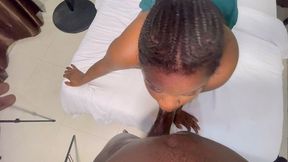 hotel manager busted in my room for a quick nut but got a cum shot instead as the condom broke