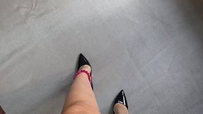Addicted to my Black Red Soles Stilettos by Nicolle