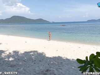 Filled a stranger's throat with cum on the beach in advance of anyone caught us!