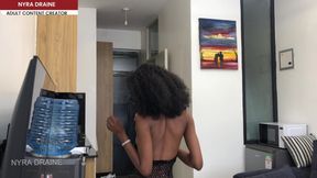 Ebony Babe Prepares for Raw BBC Fuck
