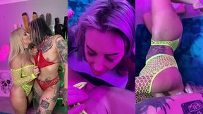 hardcore anal lesbian domination - louise lee + angel long