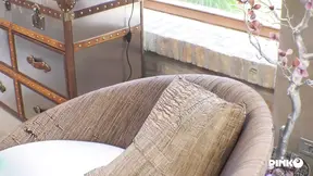 Italian cutie sucks four big black cocks