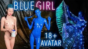 Melt Into Me Latex Nudity body Painting sexy girl Avatar Transformation full messy teen