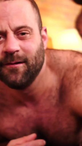 BEARFILMS - Muscular daddy Atlas Grant fucks cub Mathieu Angel