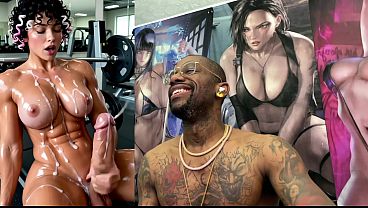 Sweaty Buff Ass Beef Cake Transgender Girl Jerking Off And Cumming All