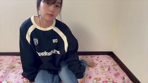 hしたことないからディルドのおもちゃ買っておまんこに挿れたら気持ち良過ぎて声だしちゃいました...女子大生オナニー